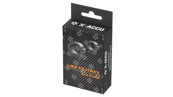 34mm X-ACCU 1.1" Low Profile Scope Picatinny Ring Model: SCTM-52