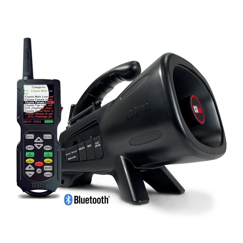 ICOtec Night Stalker+ Professional Programmable Predator Call with Bluetooth (165 calls)